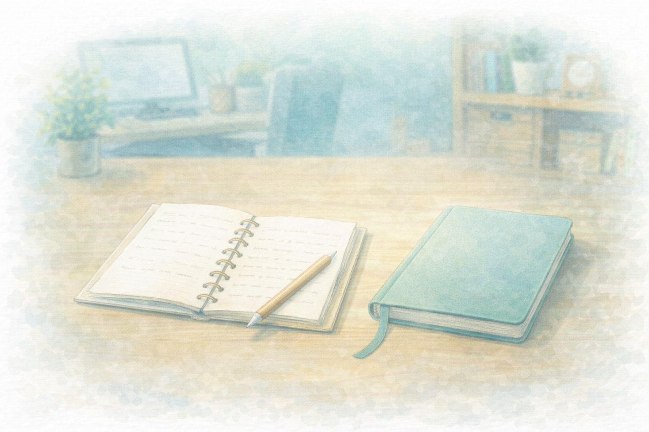 在宅勤務の孤独がつらい日に｜胸の重さと向き合う“養生手帳”という小さな味方